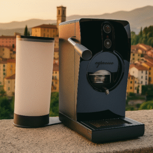 ORANGE BEAN COFFEE CAPSULE MACHINE Black