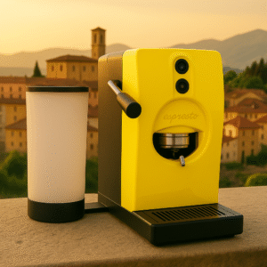 ORANGE BEAN COFFEE CAPSULE MACHINE Yellow