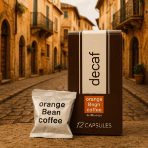 ORANGE BEAN COFFEE DECAF 12 CAPSULES 50oz (NESPRESSO® COMPATIBLE)