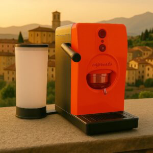 ORANGE BEAN COFFEE CAPSULE MACHINE Red